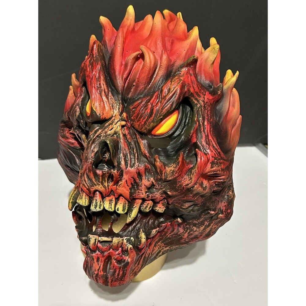 Fearsome Faces Fire Skull Mask Halloween Classic Ghost Rider by FUN WORLD